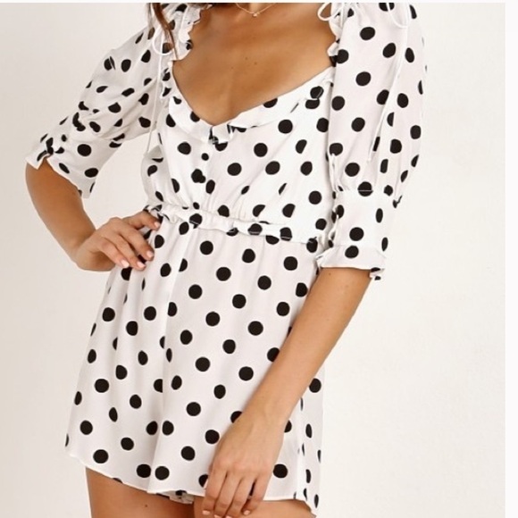 NWT For Love and lemons Lexington Romper 🍋 Sm - Picture 4 of 12